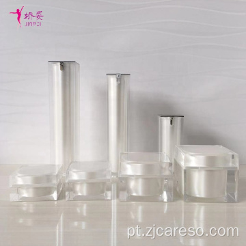 Frasco de creme para frascos de loção de cristal acrílico com forma